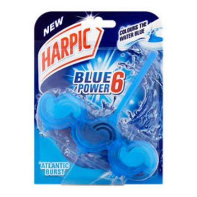 Harpic Active Blue Water Atlantic Burst 6 Powers Toilet Block - Thumbnail 2