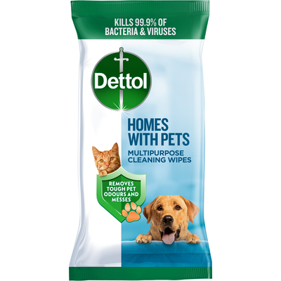 Pack of 50 Dettol Home with Pets Wipes - Thumbnail 2