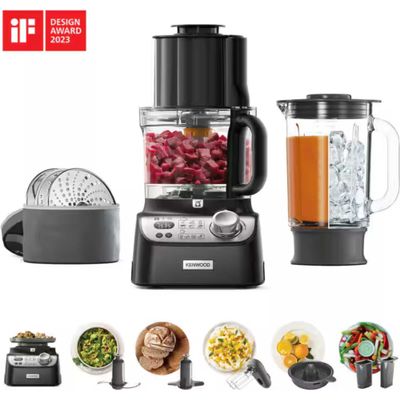 KENWOOD Autograph MultiPro XL Weigh Food Processor - Black, Black