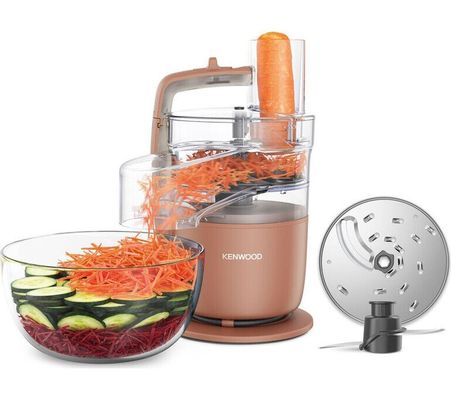 Kenwood MultiPro Go 650W 1.3L Super Compact Food Processor - Clay Red