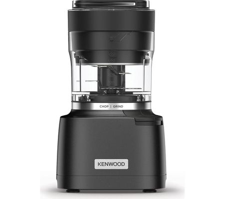 KENWOOD Duo Prep CHP80.00BK 2-in-1 Chopper & Grinder - Black, Black