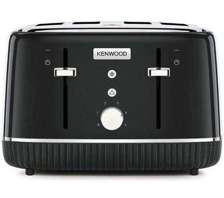KENWOOD Elegancy TFP10.A0BK 4-Slice Toaster - Black, Black