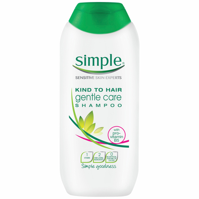 Simple Gentle Care Shampoo 200ml - White