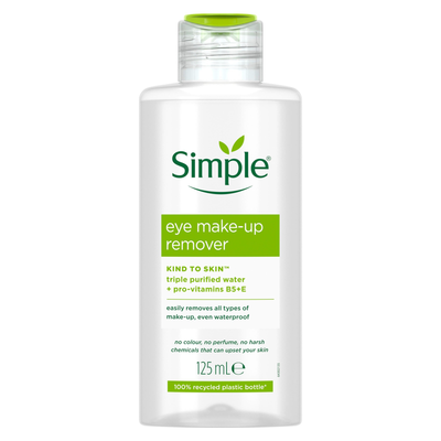 Simple Kind to Skin Eye Make-Up Remover for Sensitive Skin, 125ml - Buy 3 / 3