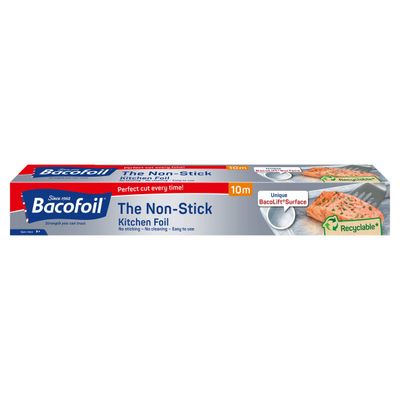 Bacofoil Non-Stick Kitchen Foil with BacoLift Surface and Easy Cut System 30cm x 10m