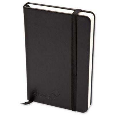 Silvine Executive A4 Casebound Soft Feel Cover Notebook Ruled 160 Pages Black - 198Bk - Image 1