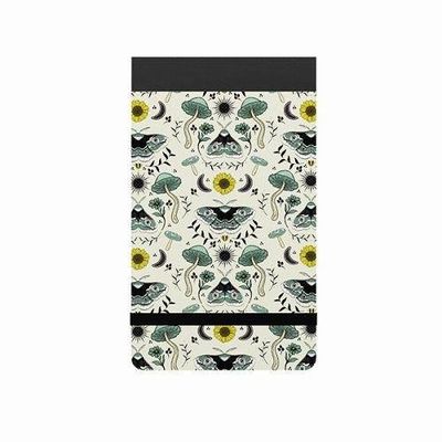 Silvine Elasticated Pocket Notebook 160 Page 78 x 127mm Grey Moth & Mushroom Design (Pack 12) - 190MM2