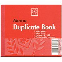 Silvine 102x127mm Duplicate Book Carbon Ruled 1-100 Taped Cloth Binding 100 Sets (Pack 12) - 603 - Image 1