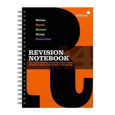Silvine Revision Notebook Twinwire A4 Green (Pack 5) Ex751