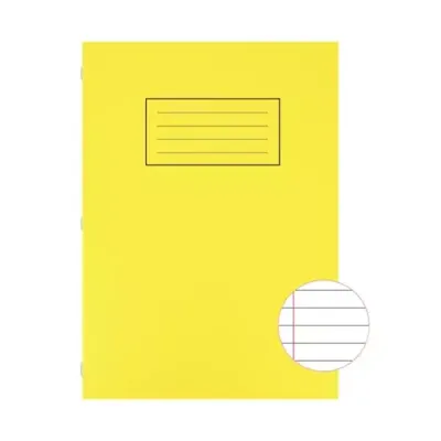 Silvine A4 Exercise Book Ruled Yellow 80 Pages (Pack 10) - EX109 - Thumbnail 2