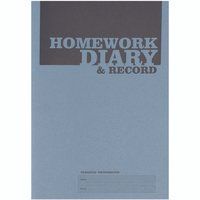 Silvine Homework Diary With Printed Layout A5 96 Page Blue (Pack 20) - EX204