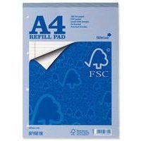 Silvine A4 Refill Pad FSC Ruled 160 Pages Blue (Pack 5) - FSCRP80