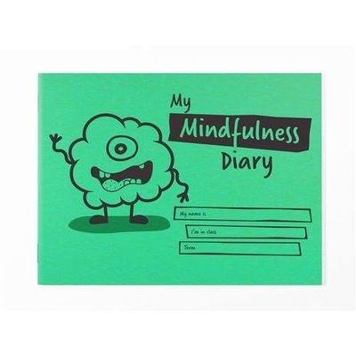 Silvine Childrens Primary Mindfulness Journal A5 With Printed Layout 32 Page Green (Pack 30) - EX233