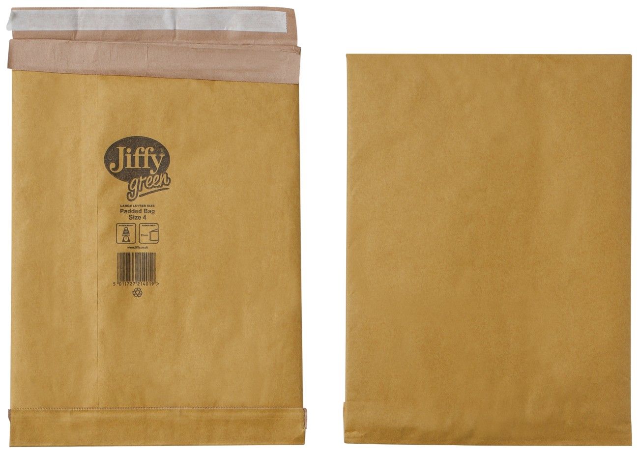 Jiffy Padded Bag Size 4 225x343mm Gold PB-4 (Pack of 100) JPB-4 - Image 1