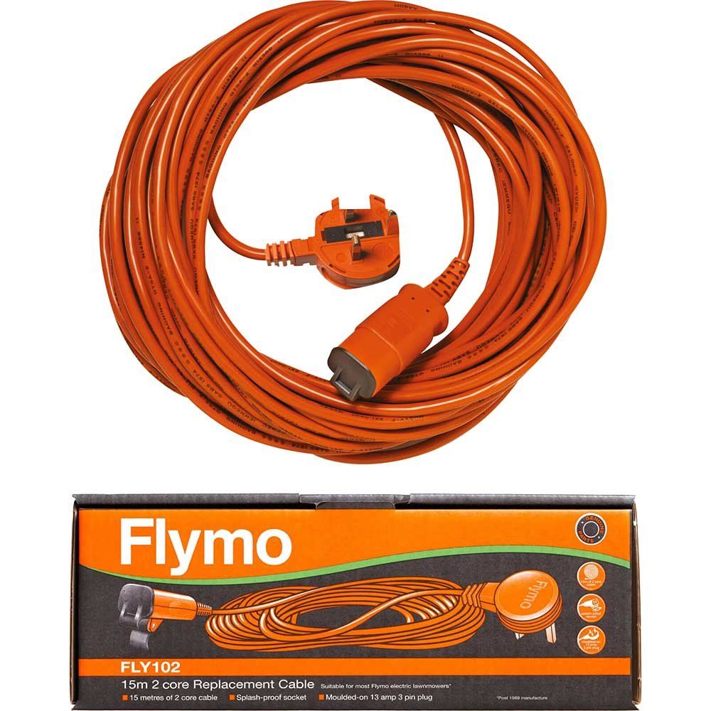 Flymo FLY102 Genuine Detachable Mains Power Cable 15m Pack of 1 - Image 1