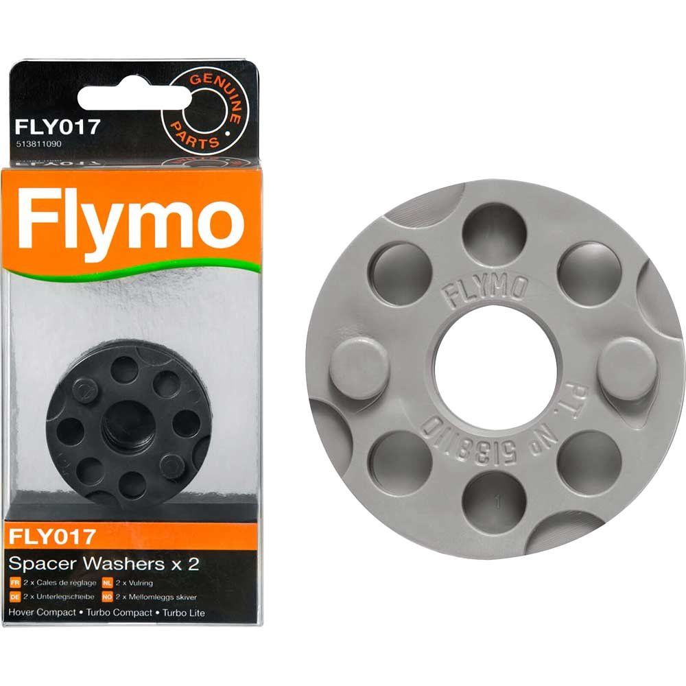 Flymo FLY017 Genuine Spacer Washers for Lawnmowers Pack of 2 - Image 1