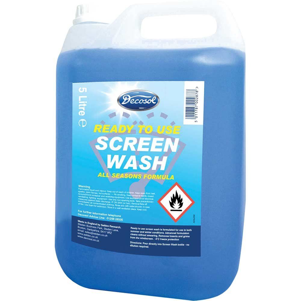 Decosol AD6LRM Ready Mixed Screenwash All Seasons Formula 5 Litre - Image 1