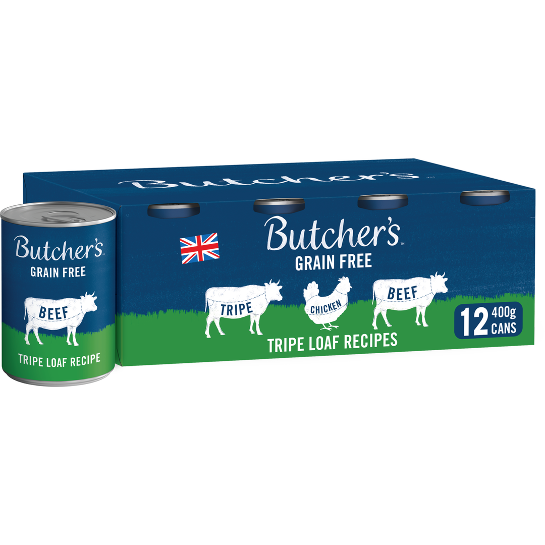 Butchers Tripe Loaf Recipes Dog Food Tins - 12 - Image 1