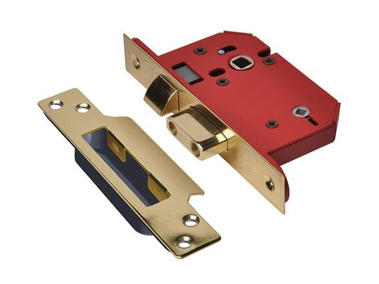 S.Bolt B.Room Lock Pb Case Visi 3 Inch - Thumbnail 2
