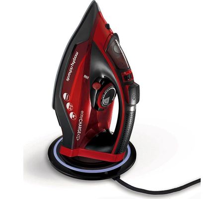 MORPHY RICHARDS Easycharge 303250 Cordless Steam Iron - Red & Black, Red