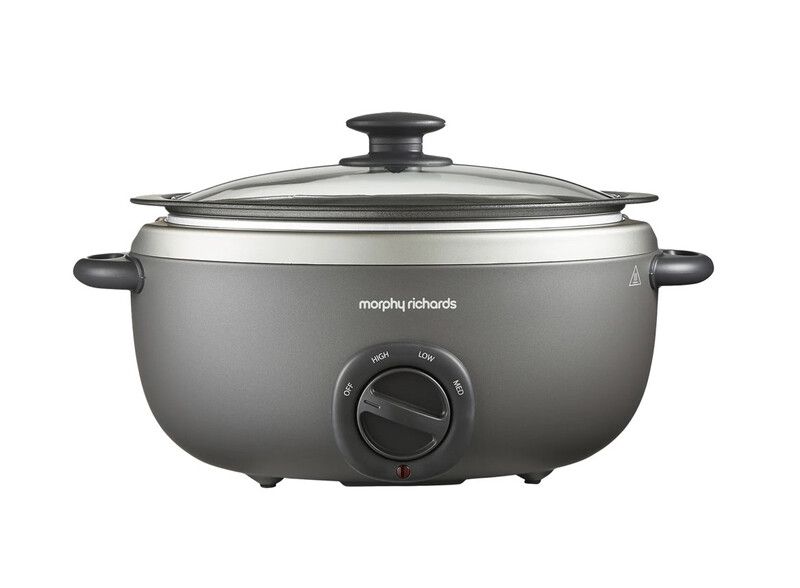 MORPHY RICHARDS 461022 Sear and Stew Slow Cooker - Grey, Silver/Grey - Image 1