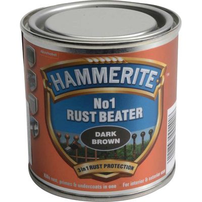 Hammerite 5092810 No.1 Rust Beater Paint Dark Brown 250Ml