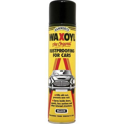 Hammerite 5092855 Waxoyl Black Aerosol 400Ml