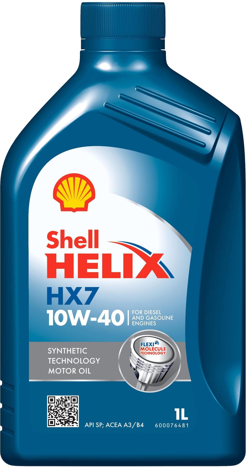 Shell Helix HX7 Synthetic 10W-40 A3/B4 Engine Oil 1L - Image 1