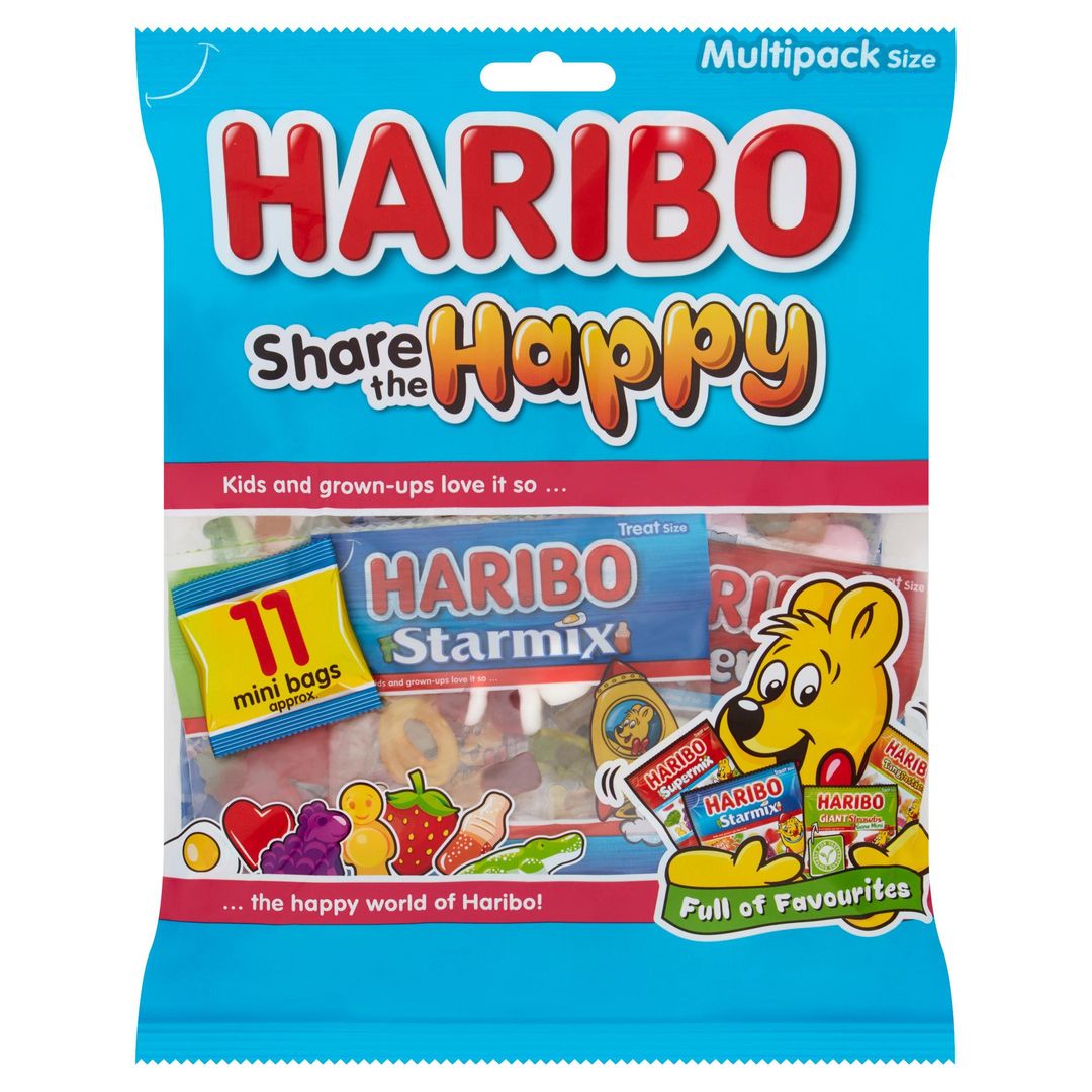 HARIBO Share the Happy Multipack Bag 176g - Image 1