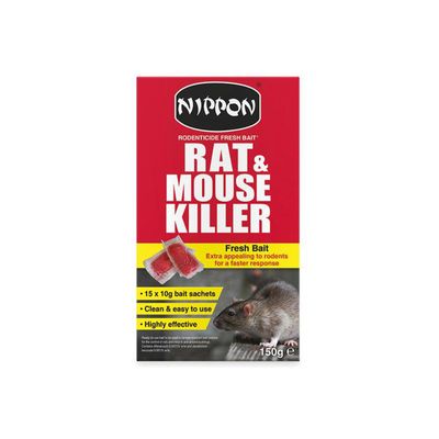Vitax 5NRFB150 Nippon Rodenticide Fresh Bait 15 X 10G