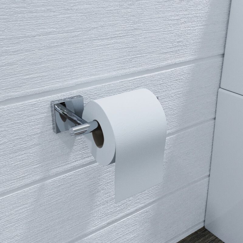 Croydex Chester Toilet Roll Holder Chrome QM441141 - Image 1