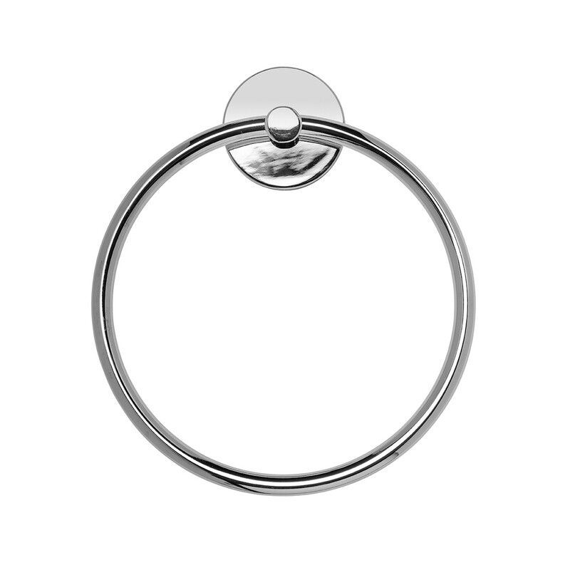 Romsey Towel Ring Flexi-Fix Chrome Croydex - Image 1
