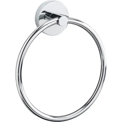 Romsey Towel Ring Flexi-Fix Chrome Croydex - Thumbnail 2