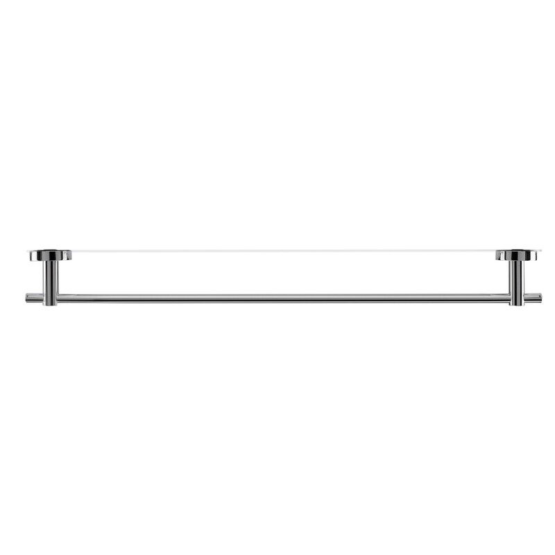 Romsey Single Towel Rail Flexi-Fix Chrome Croydex - Image 1
