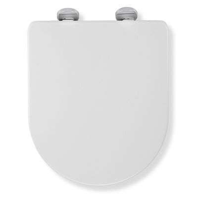 Croydex Eyre White Toilet Seat Flexi Fix D-Shape Soft Close - Thumbnail 2