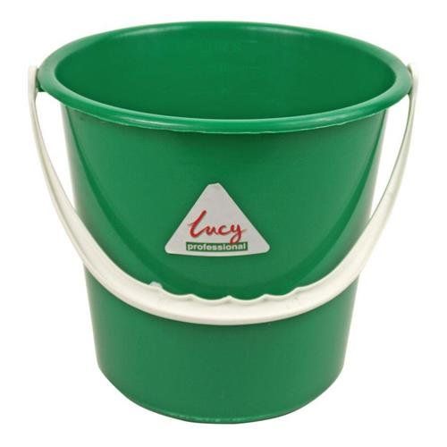 ValueX Plastic Bucket 10 Litre With Handle Green - 0907086OP - Image 1
