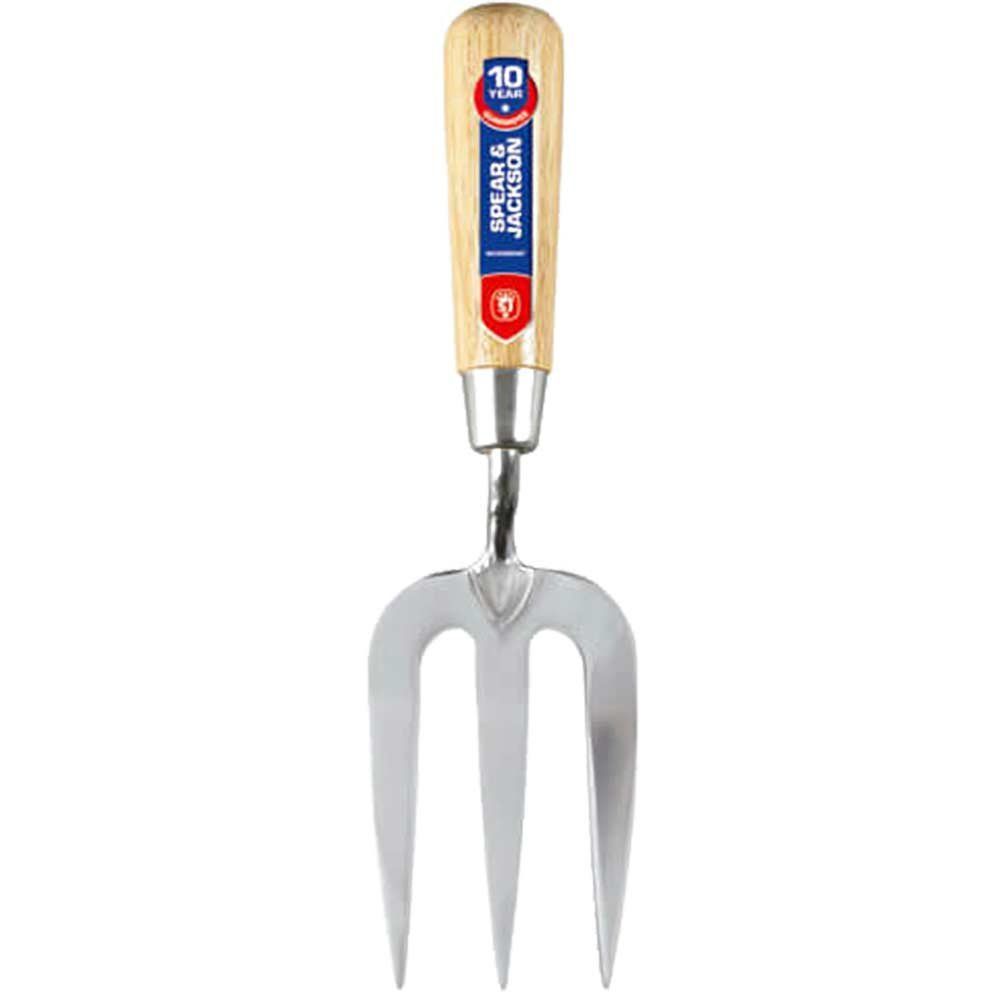 Spear and Jackson Neverbend Stainless Steel Tanged Hand Weedfork - Image 1