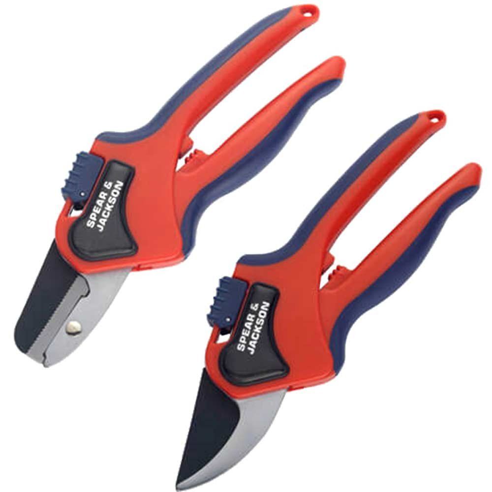 Spear and Jackson Razorsharp Advantage Bypass and Anvil Secateur Set - Image 1
