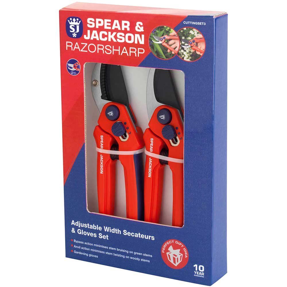 Spear and Jackson Razorsharp Secateurs and Gloves Set - Image 1