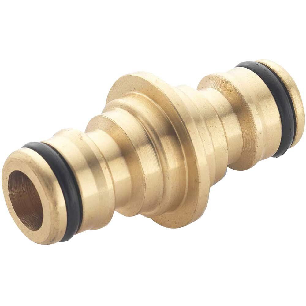 Spear and Jackson Two Way Brass Male Hose Connector 3/4" / 19mm Pack of 1 - Image 1