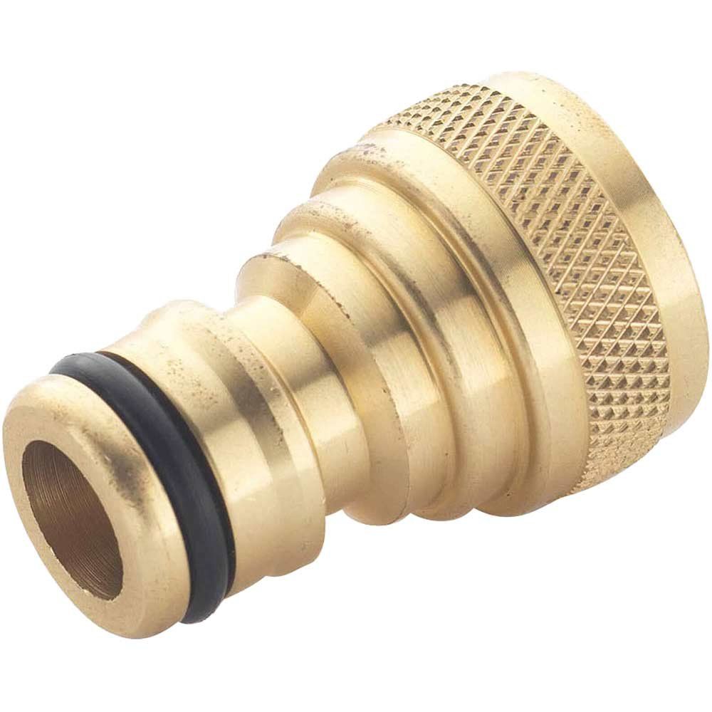 Spear and Jackson Brass Threaded Female Tap Connector 1/2" / 12.5mm Pack of 1 - Image 1