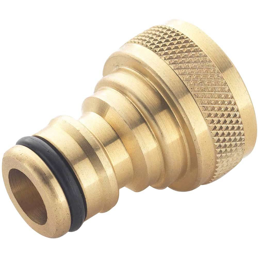 Spear and Jackson Brass Threaded Female Tap Connector 5/8" / 15.8mm Pack of 1 - Image 1