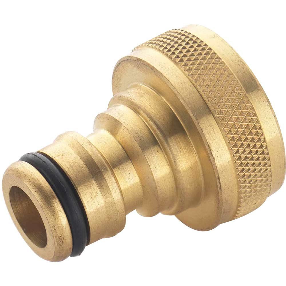 Spear and Jackson Brass Threaded Female Tap Connector 3/4" / 19mm Pack of 1 - Image 1