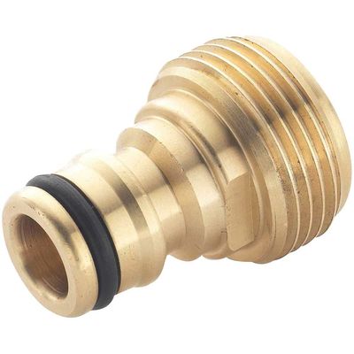 Spear and Jackson Brass Threaded Male Tap Connector 3/4" / 19mm Pack of 1