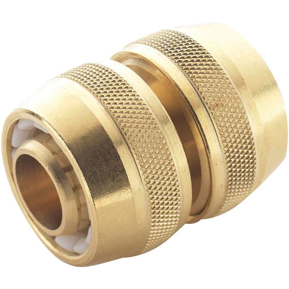 Spear and Jackson Brass Hose Repair Connector 3/4" / 19mm Pack of 1 - Image 1