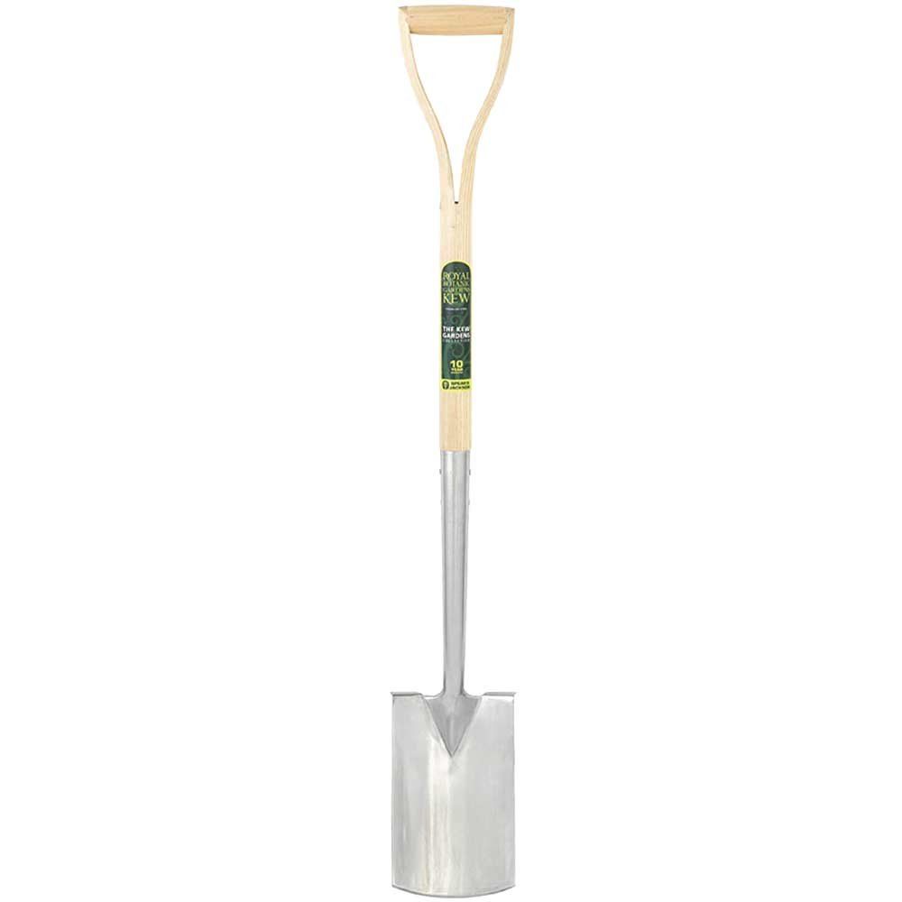 Kew Gardens Treaded Stainless Steel Border Spade - Image 1