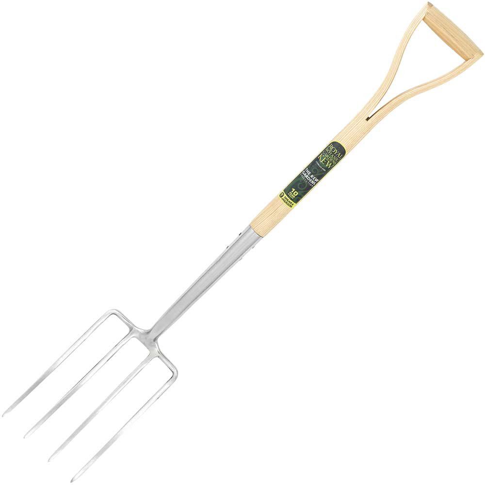 Kew Gardens Stainless Steel Digging Fork - Image 1