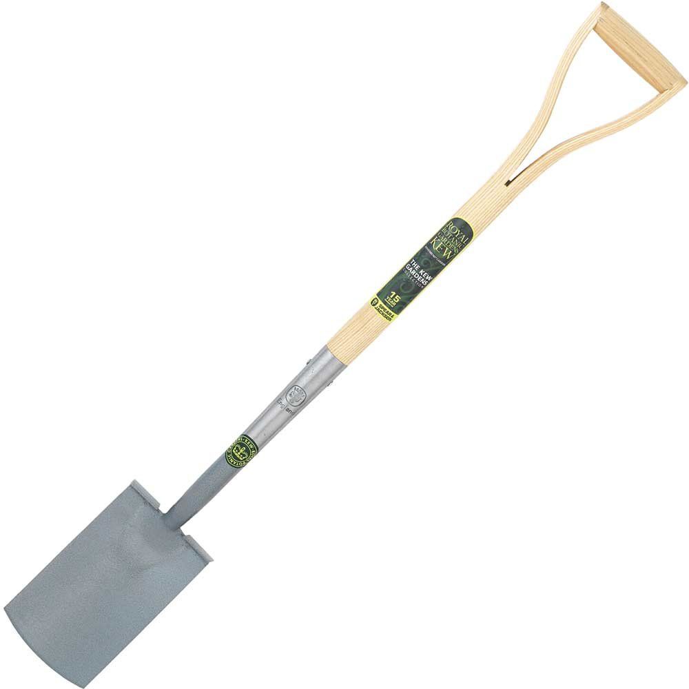 Kew Gardens Treaded Carbon Steel Border Spade - Image 1