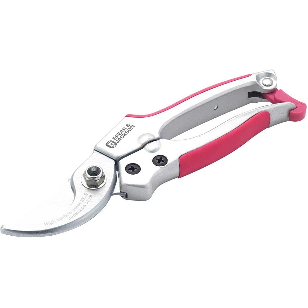 Spear and Jackson Colours Bypass Secateurs Pink - Image 1