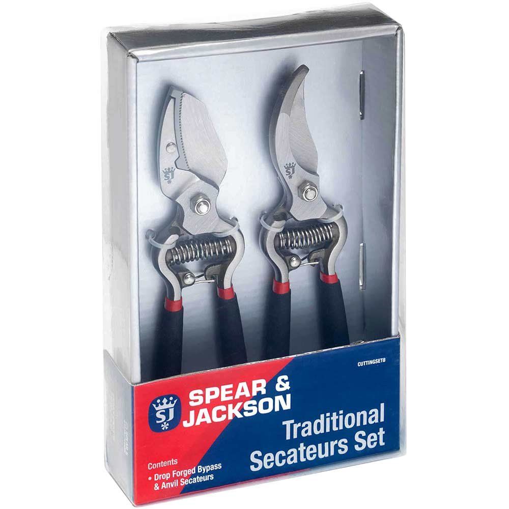 Spear and Jackson Vintage Bypass and Anvil Secateurs Set - Image 1